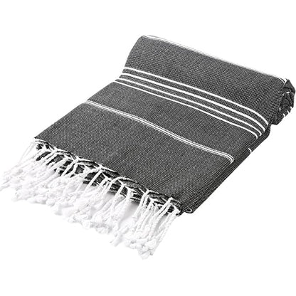 Pure Series: Sustainable Turkish Towel - Black