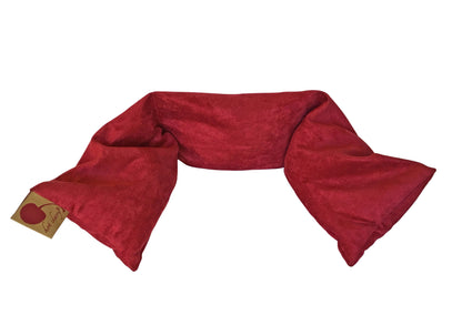 Hot Cherry Neck Wrap in Plush Red Ultra-Suede