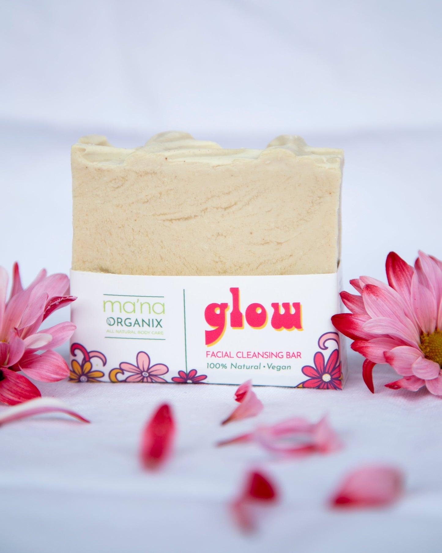 glow Facial Cleansing Bar | Gentle Daily Cleanser for All Skin Types and Combination Skin | Zero-Waste, Vegan, and Cruelty Free