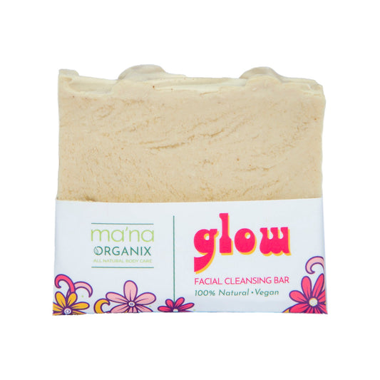 glow Facial Cleansing Bar | Gentle Daily Cleanser for All Skin Types and Combination Skin | Zero-Waste, Vegan, and Cruelty Free