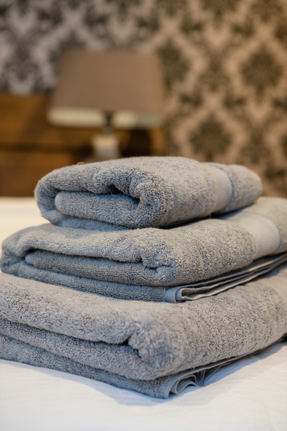 Luxury Bath Towel - 700 gsm Grey -  Organic Cotton