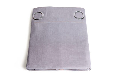 Luxury Curtain Pair - Grey Organic Cotton