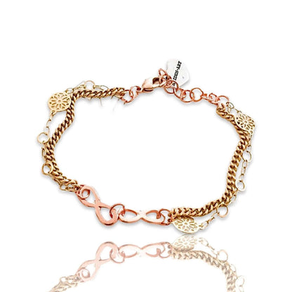 18kt Gold Plated Infinity Bracelet. Chain Link Bracelet.