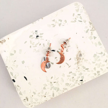 Charms Earrings silver, gold and rose gold in 13 Charms Style.