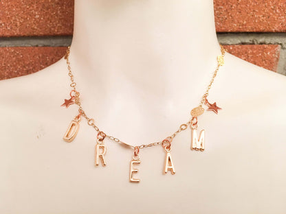 Letter Necklace Gold Personalized. Letter Necklaces for Women, Letter Necklace Mom.