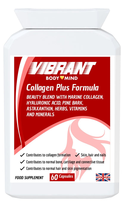 Collagen And Hyaluronic Acid - Collagen Hyaluronic Acid Complex 90 Tablets - Marine Collagen Tablets - Hydrolysed Marine Collagen with Hyaluronic Acid