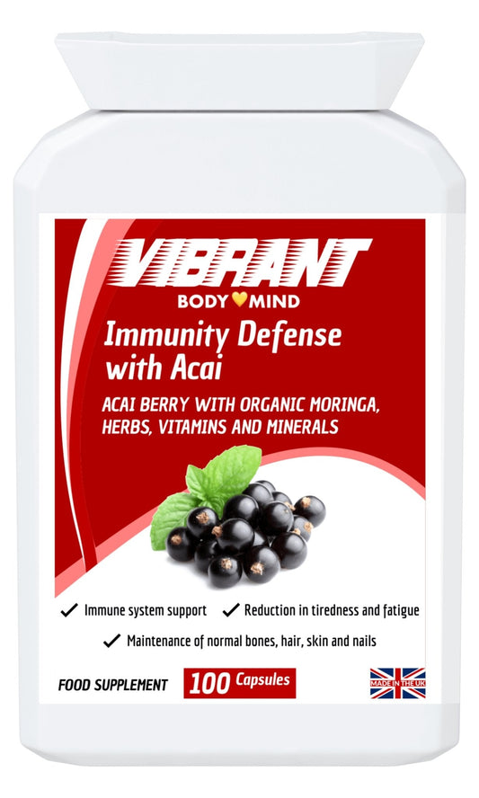 Acai Berry Powder Capsules: Acai Powder for Immunity, Detox, Weight Loss Loaded with Antioxidants, Pure Acai Berry Powder Capsules, Vegan, Natural