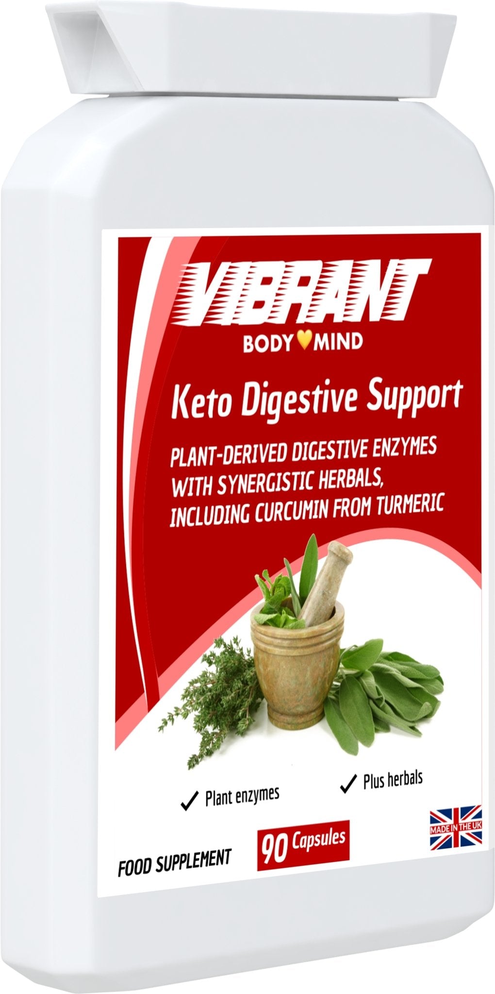 Digestive Enzyme Supplement - Pure Amylase, Protease, Bromelain - Digest Carbohydrates, Fats, Proteins - Digestive Enzymes & Probiotic Supplement