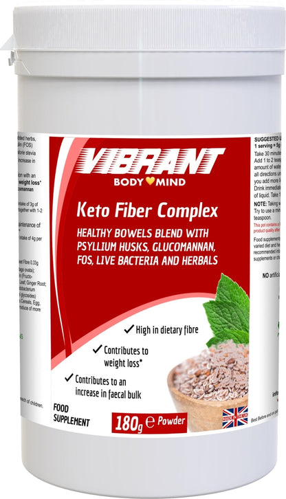 Keto Fiber Complex with Psyllium Husks and Prebiotics