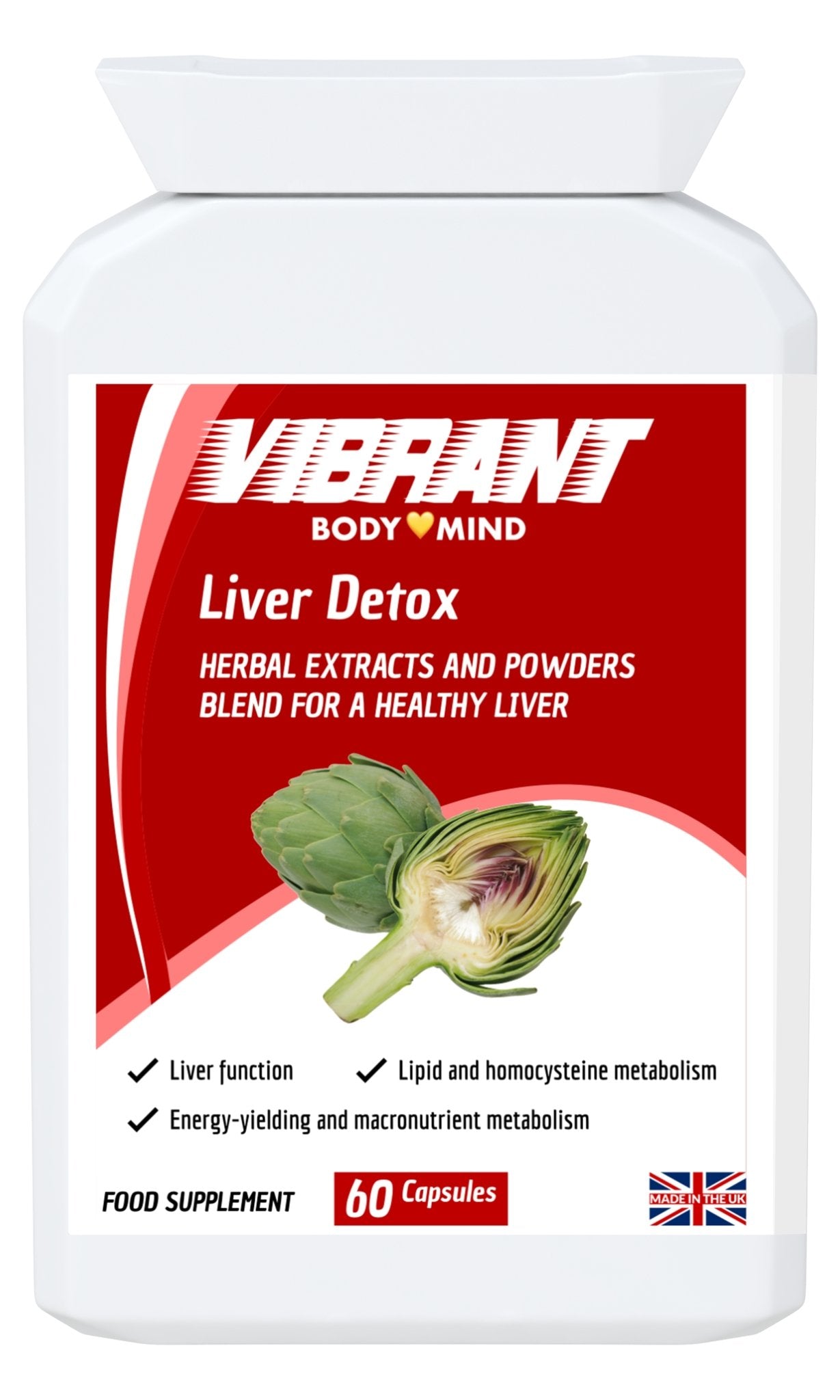 Liver Detox - Love Your Liver in 7 Days - Liver Detox Supplement for Men and Women - Cleanse Liver Naturally - Safe Liver Cleanse 60 Capsules