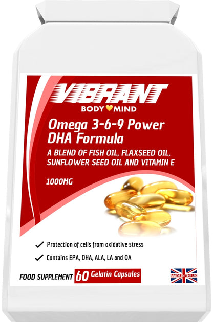 Omega-3-6-9-Kapseln 1000 mg – Omega-3-Fischölkapseln – Einzigartige Mischung aus Omega-3-, 6- und 9-Fettsäuren – Kapseln ohne Fischgeruch