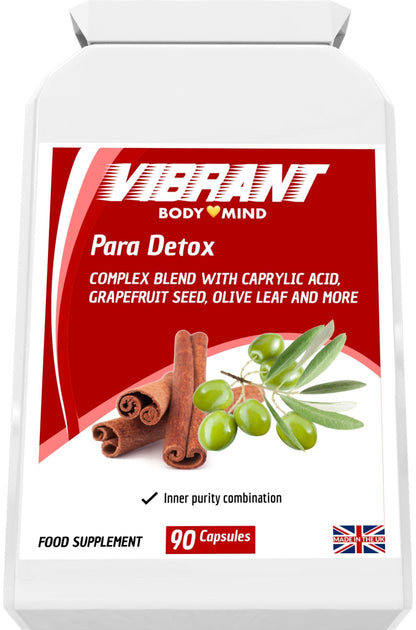 Para Detox: Powerful Parasite Cleanse - Caprylic Acid, Olive Leaf, Clove Bud, Shiitake, Grapefruit - Parasite Detox for Humans