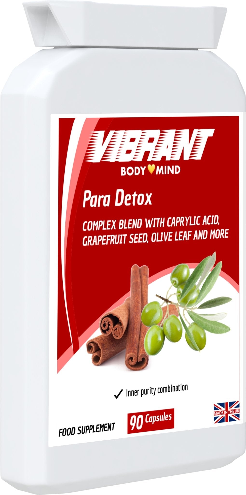 Para Detox: Powerful Parasite Cleanse - Caprylic Acid, Olive Leaf, Clove Bud, Shiitake, Grapefruit - Parasite Detox for Humans