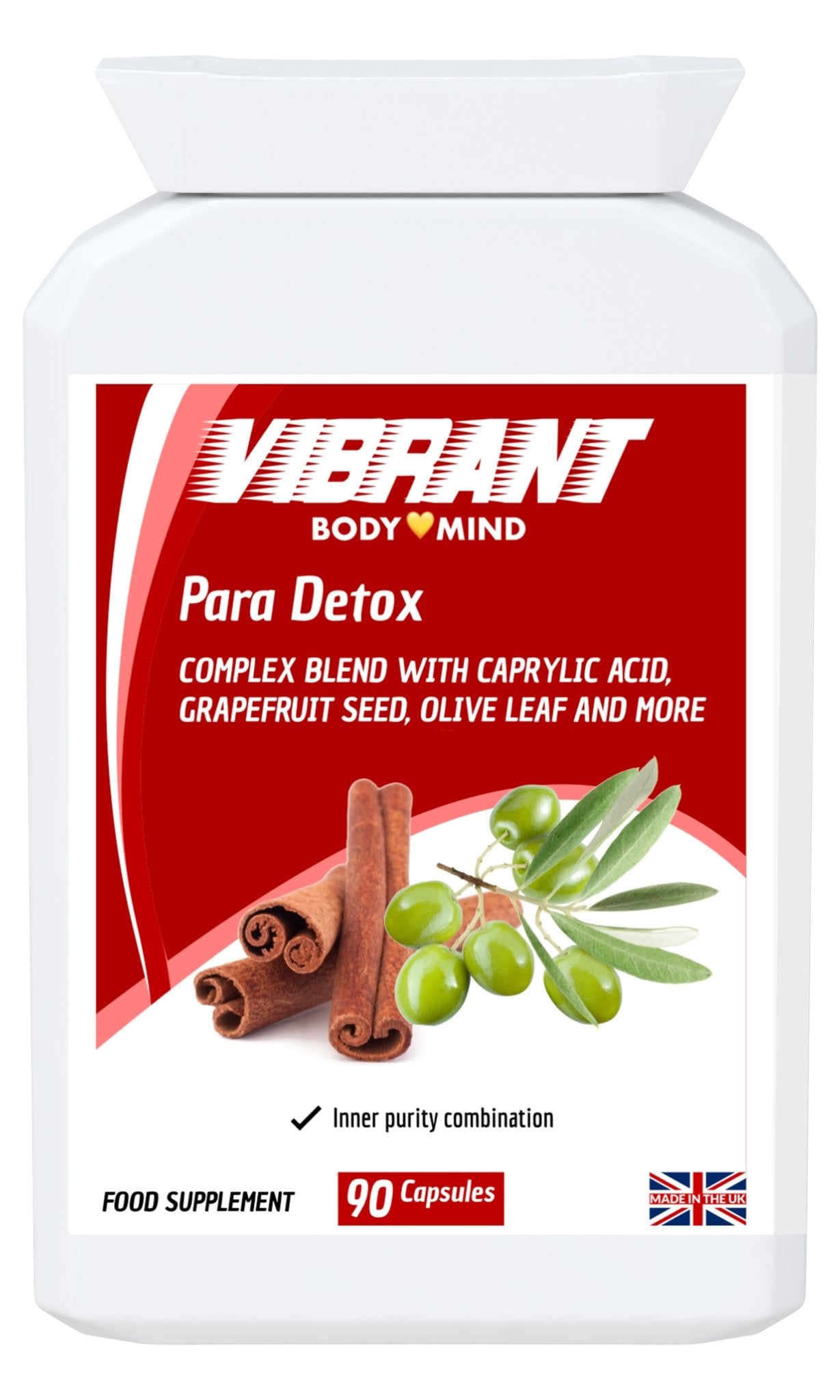 Para Detox: Powerful Parasite Cleanse - Caprylic Acid, Olive Leaf, Clove Bud, Shiitake, Grapefruit - Parasite Detox for Humans