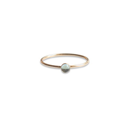 Blue Topaz Dot Stacking Ring