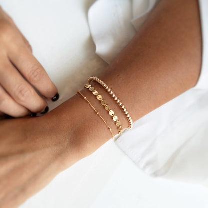 Gold Beaded Bracelet