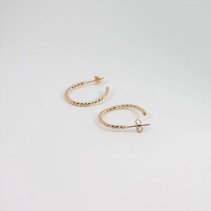 Midi Twisted Hoops