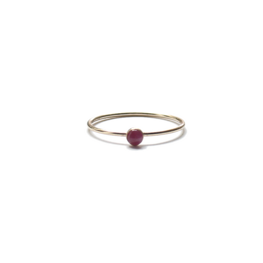 Ruby Dot Stacking Ring