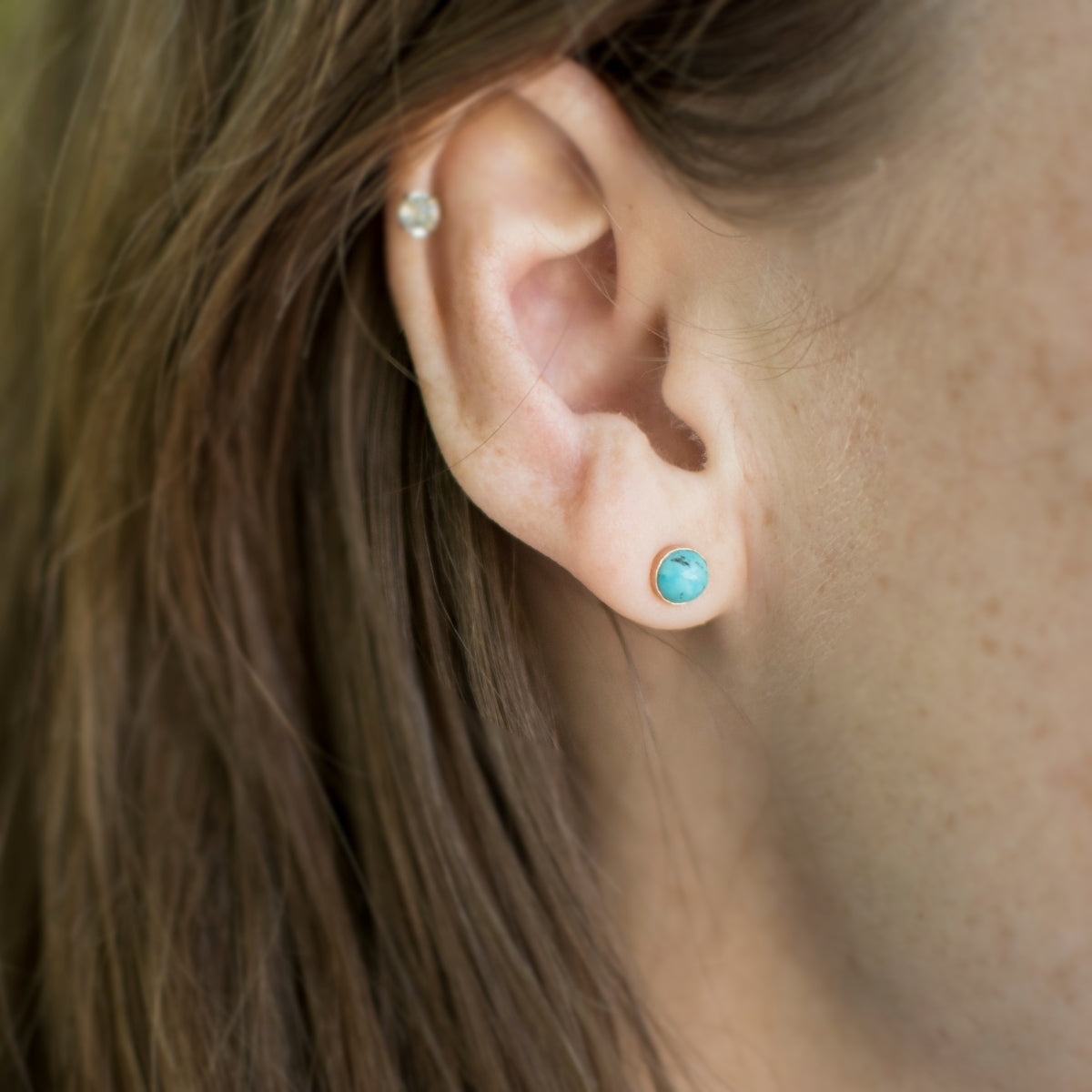 Turquoise studs