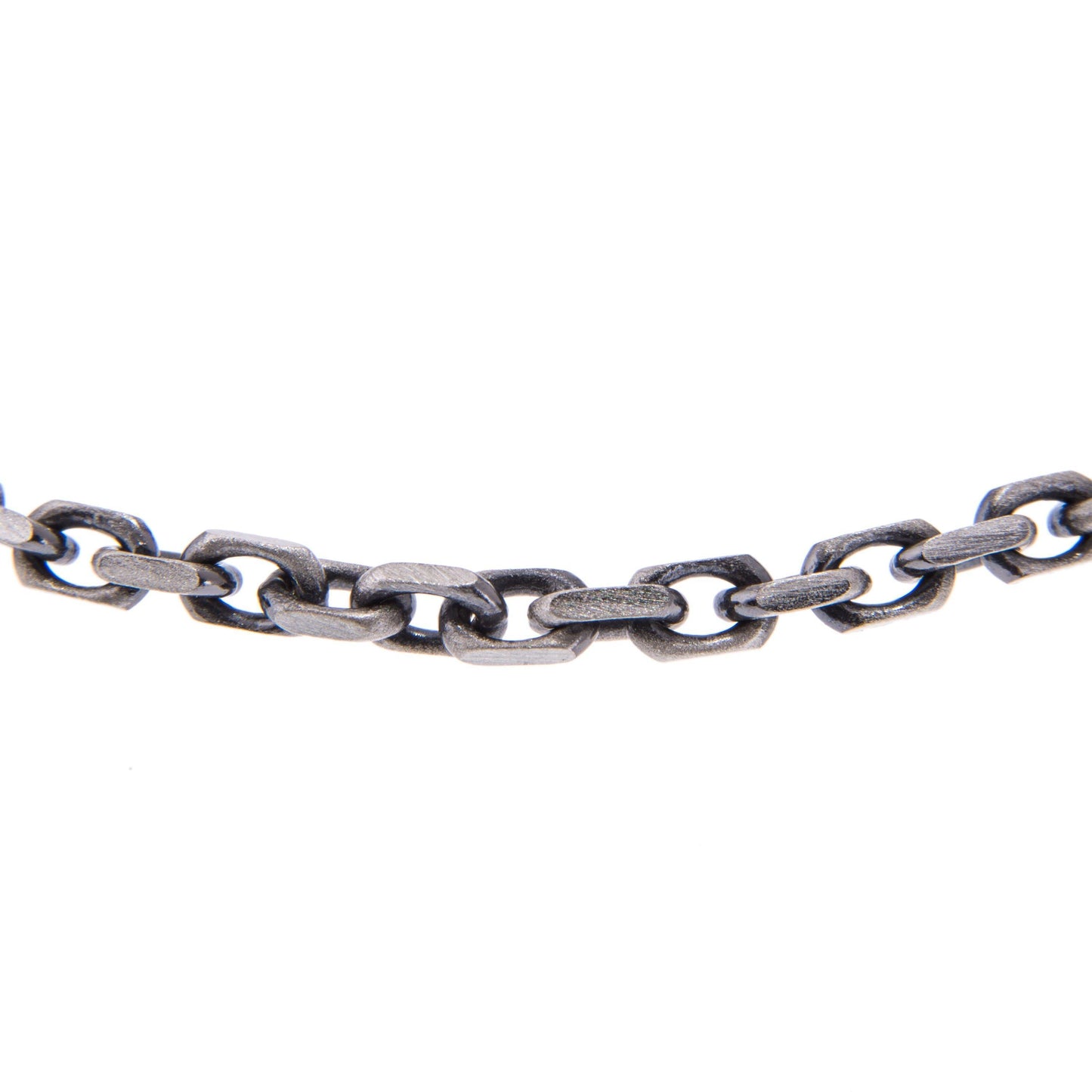 STERLING SILVER CHAIN BRACELET IN GUNMETAL