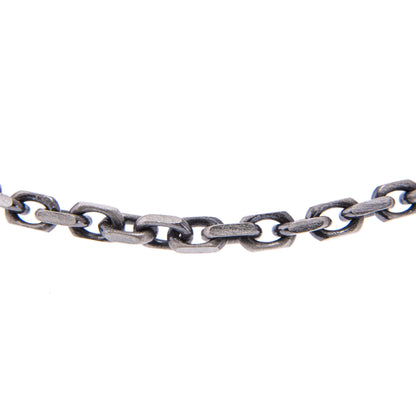 STERLING SILVER CHAIN BRACELET IN GUNMETAL